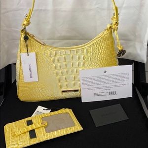 Brahmin 2 Piece Sunbeam Melbourne Handbag & Credit Card Wallet